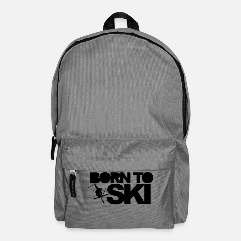 Born To Ski - Sac à dos - gris éléphant