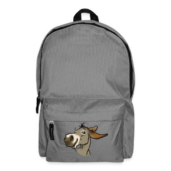 Ane gris souriant - Sac à dos - gris éléphant - Devant