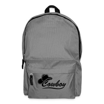 Police de cowboy avec chapeau - Sac à dos - gris éléphant - Devant