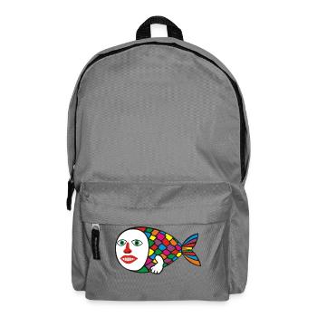 Menschliche Fische - Rucksack - Mittelgrau - Vorne