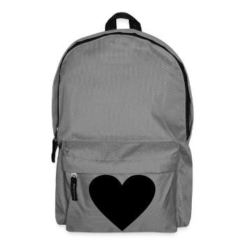 Black Heart Awesomeelement - Backpack - elephant grey - Front