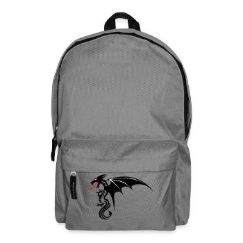Drachen Tribal Tattoo Form 2204 uu w - Rucksack - Mittelgrau - Vorne