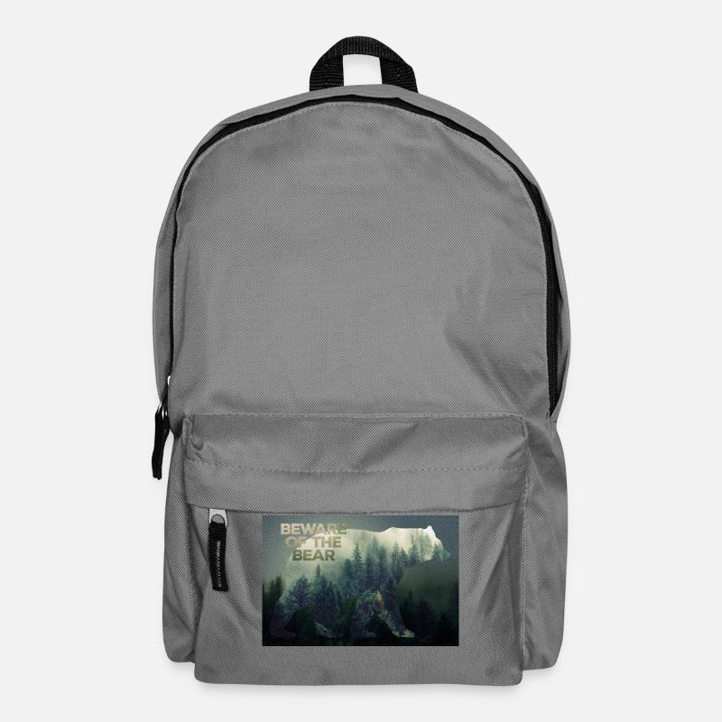 Wildnis Bären Poster - Rucksack - Mittelgrau