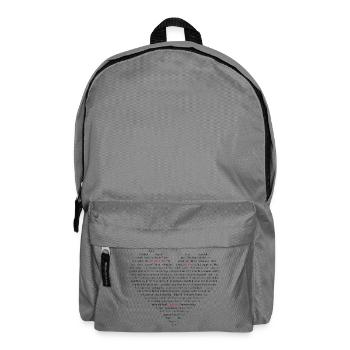 Ich liebe dich - Rucksack - Mittelgrau - Vorne