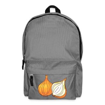 Yellow onions Onions - Backpack - elephant grey - Front