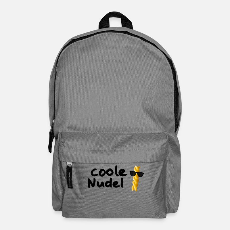 Coole Nudel Pasta Geschenk Idee - Rucksack - Mittelgrau