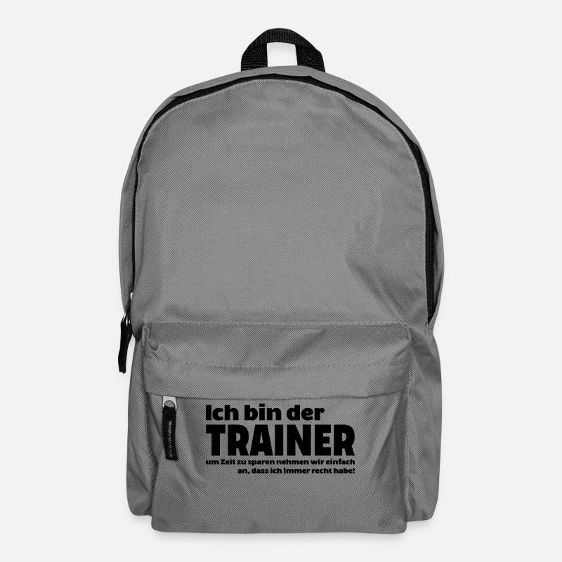 Coach getting quite sport spruch shirt team - Backpack - elephant grey