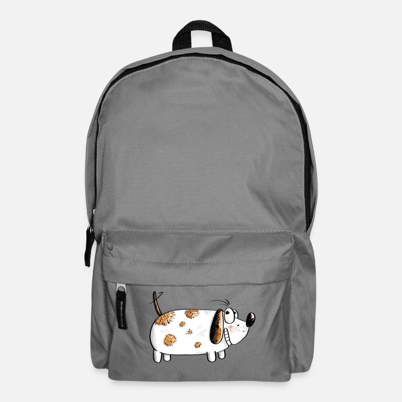Fat Funny Dog - Chiens Comic - Sac à dos - gris éléphant