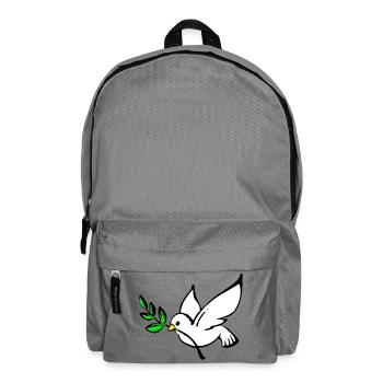 Friedenstaube - Rucksack - Mittelgrau - Vorne