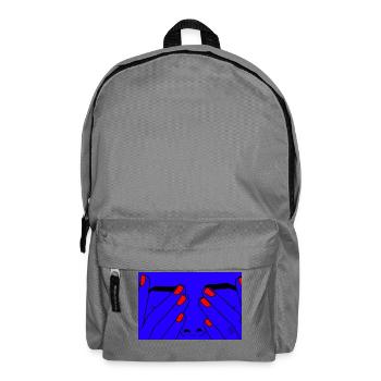 Face blue - Rucksack - Mittelgrau - Vorne