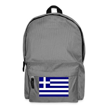 Griechenland Flagge - Rucksack - Mittelgrau - Vorne