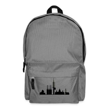 Hannover skyline - Rucksack - Mittelgrau - Vorne