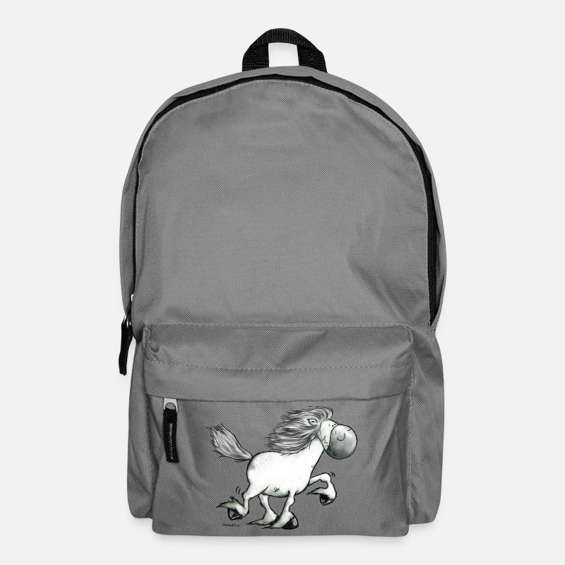 Drolliger Isländer - Islandpferd - Isi - Rucksack - Mittelgrau