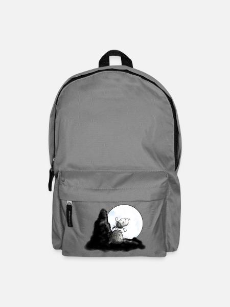Wolf Schäfchen - Schaf - Sheep - Rucksack - Mittelgrau