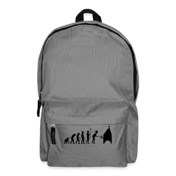 evolution pizza - Rucksack - Mittelgrau - Vorne