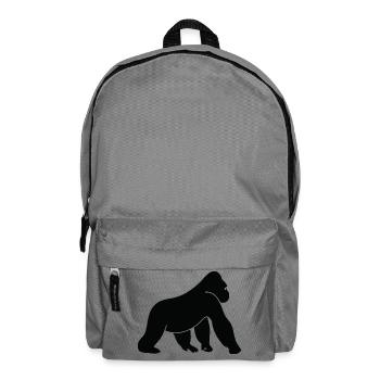 Ein wilder Gorilla - Rucksack - Mittelgrau - Vorne