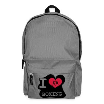 I Love Boxing - Rucksack - Mittelgrau - Vorne