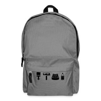 Graffiti Icons Full - Rucksack - Mittelgrau - Vorne