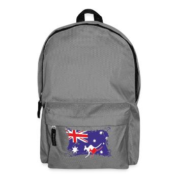 Australian Flag, Australien Flagge - Backpack - elephant grey - Front