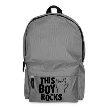 This Boy rocks - Rucksack - Mittelgrau - Vorne
