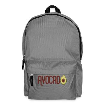 Trendy Yummy Avocado Grunge Style Text - Rucksack - Mittelgrau - Vorne