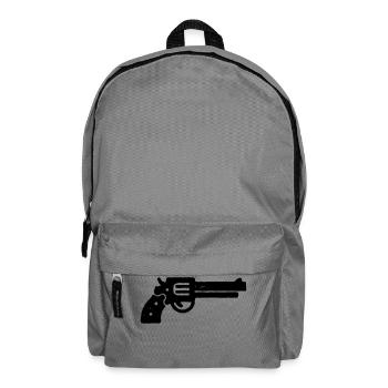 Magnum Gun Stencil - Backpack - elephant grey - Front