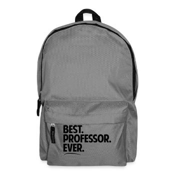 Best professor ever period bold text - Backpack - elephant grey - Front