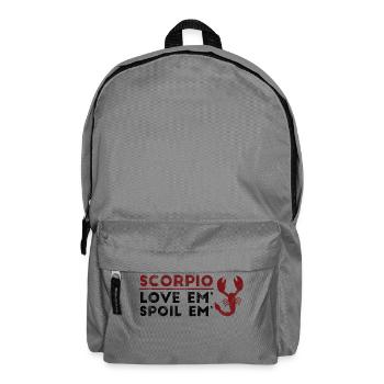 Sternzeichen Skorpion / Zodiac Scorpio - Rucksack - Mittelgrau - Vorne