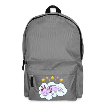 Schlafendes Oxolotl - Rucksack - Mittelgrau - Vorne