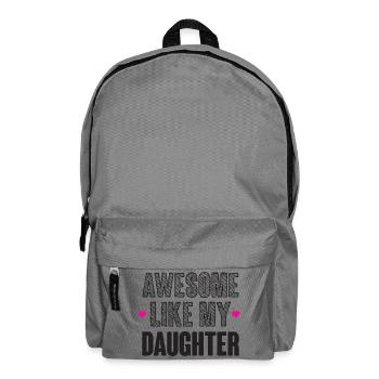 Großartig wie meine Tochter - Rucksack - Mittelgrau - Vorne