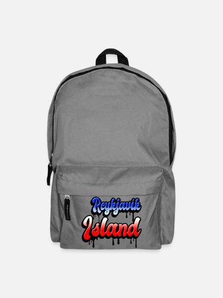 Reykjavík Island Design - Rucksack - Mittelgrau