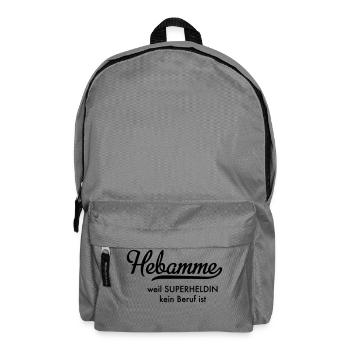 Hebamme - Rucksack - Mittelgrau - Vorne