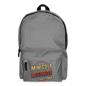 Minigolf Legende - Rucksack - Mittelgrau - Vorne