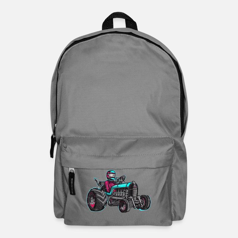 Tracteur Tuning Racing Graffity Style - Sac à dos - gris éléphant