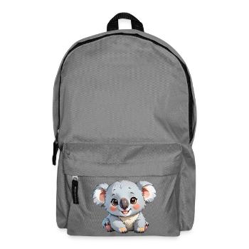 Niedlicher Cartoon-Koala - Rucksack - Mittelgrau - Vorne