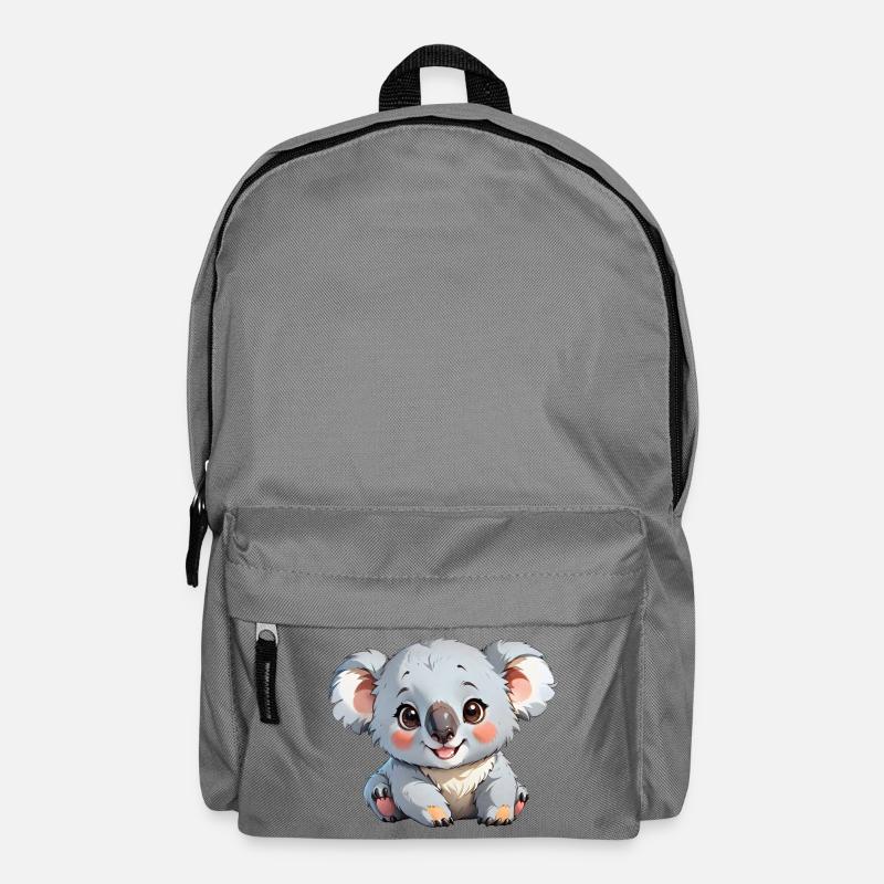 Koala de dessin animé mignon - Sac à dos - gris éléphant