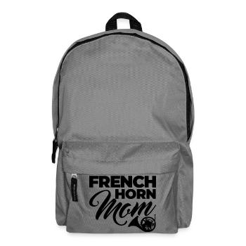 French Horn Mom - Backpack - elephant grey - Front