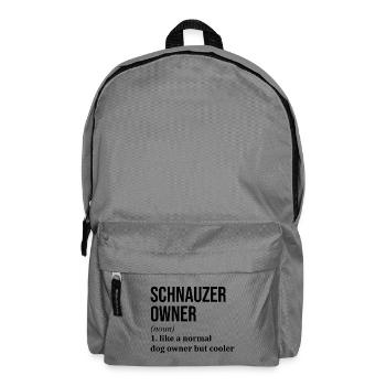 Schnauzer Schnauzer Schnauzer - Backpack - elephant grey - Front
