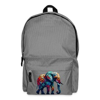 Elefant - Rucksack - Mittelgrau - Vorne