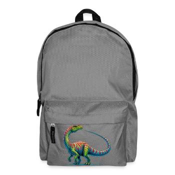 Dinosaurier - Rucksack - Mittelgrau - Vorne