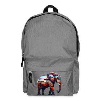 Elefant - Rucksack - Mittelgrau - Vorne