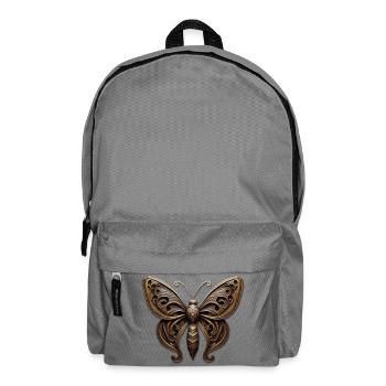Ornement papillon steampunk - Sac à dos - gris éléphant - Devant