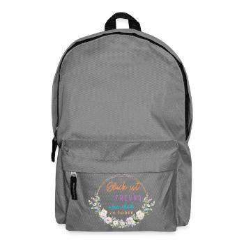GLÜCK IST WENN MAN EINE FREUND WIE DICH HAT! - Rucksack - Mittelgrau - Vorne