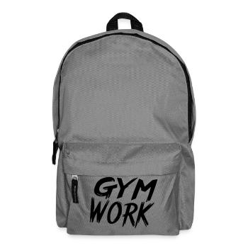 Fitnessstudioarbeit - Rucksack - Mittelgrau - Vorne