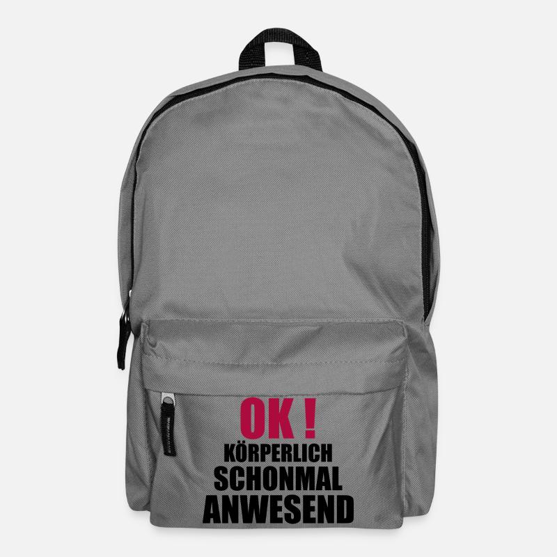 körperliche anwesenheit - Rucksack - Mittelgrau