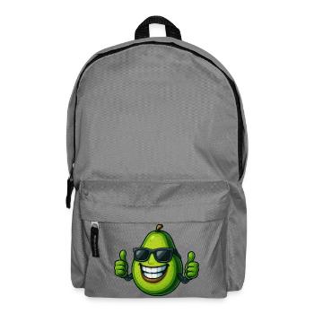 Cool Avocado Thumbs Up Summer Joy Fun - Backpack - elephant grey - Front