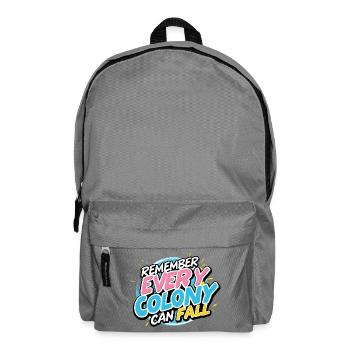 Every Colony Can Fall - Backpack - elephant grey - Front