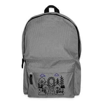 Garten Gärtnerei Logo - Rucksack - Mittelgrau - Vorne
