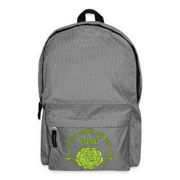 70. Geburtstag - Jetzt haben wir den Salat 70 - Rucksack - Mittelgrau - Vorne