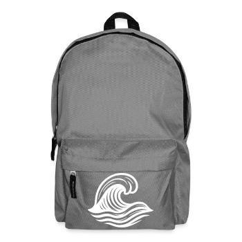 Wave Symbol Ocean - Backpack - elephant grey - Front
